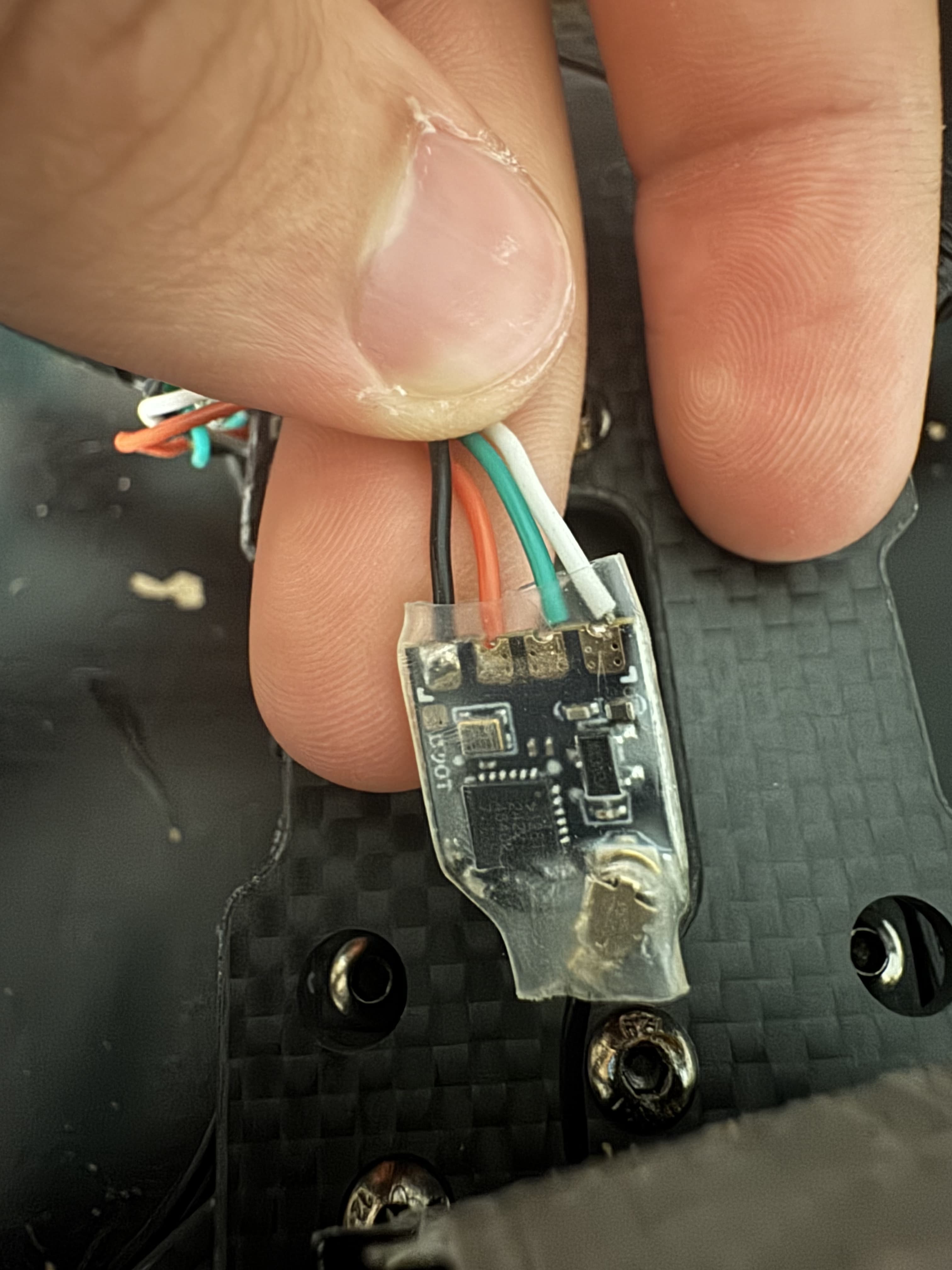 Close-up of the GPS module